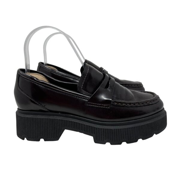 Kenneth Cole Women’s Marge Lug Sole Loafers Color Bordeaux Size 7.5 - Picture 1 of 12